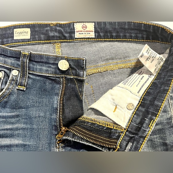 AG Adriano Goldschmied Women’s Distressed Blue Jeans Size 26R - Picture 8 of 16